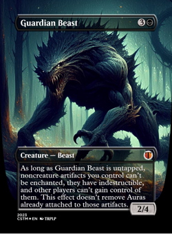 Guardian Beast - High Quality Altered Art Custom Cards - Image 1