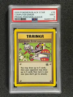 2000 Pokemon Black Star #16 COMPUTER ERROR Promo Common 16/53 Pokemon Card PSA 9 - Image 1
