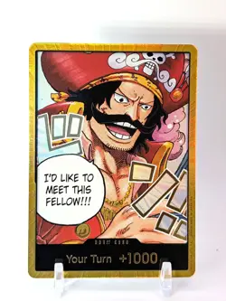 DON!! Card (Gol.D.Roger) (Gold) DON!! Foil Carrying On His Will NM - Image 1