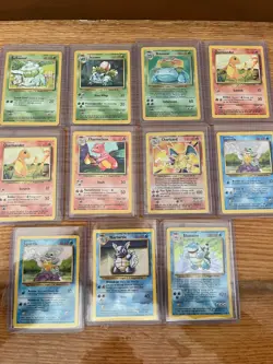 original 151 pokemon cards 1999 complete set both holo and non some fossil 1st - Image 1