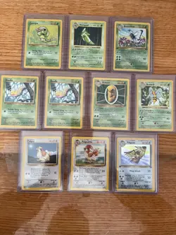 original 151 pokemon cards 1999 complete set both holo and non some fossil 1st - Image 2