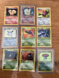 original 151 pokemon cards 1999 complete set both holo and non some fossil 1st - Image 5
