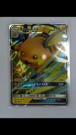 Raichu GX SM213 - Sun & Moon Black Star Promo Holo - Pokemon TCG Card [NM] - Image 1