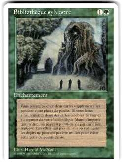 MTG Magic the Gathering Forth Edition Sylvan Library - Image 1