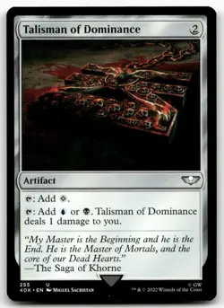 Talisman of Dominance #255 MTG Warhammer NM X1 - Image 1