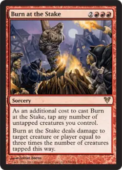 1 x Burn at the Stake - Avacyn Restored - Heavy Play - MTG - Image 1