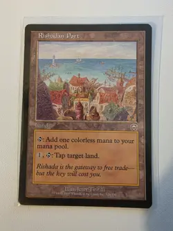 Rishadan Port Card MTG (Mercadian Masquez Set) Near Mint and Ungraded (1999) - Image 1