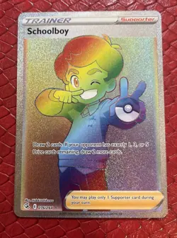 Pokemon TCG Schoolboy (Secret) Secret Rare SWSH08: Fusion Strike 276/264 - Image 1