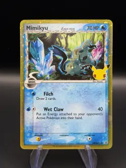Pokemon TCG Mimikyu SWSH136 Black Star Promo Card Celebrations 25th - Image 1