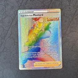 Single Strike Style Mustard (Secret) 177/163 Swsh05: Battle Styles Holo Pokemon - Image 1
