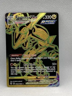 Rayquaza VMAX Rapid Strike Pokemon Trading Card Game 320 HP - Image 1