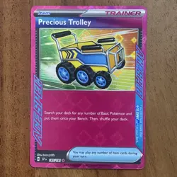 Pokemon TCG Precious Trolley Trainer Card Surging Sparks Ace Spec 185/191 NM - Image 1