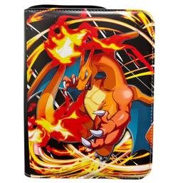 Charizard Card Binder for Pokemon Cards Holder 400 Cards w/ 50 Removable Sleeves - Image 1
