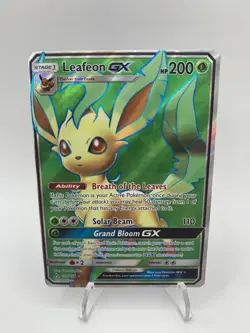 Leafeon GX 139/156 Full Art Sun&Moon Ultra Prism Pokemon Card 2018. LP+/NM- - Image 1