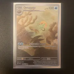 Pokemon TCG Omanyte Scarlet & Violet - 151 180/165 Holo Illustration Rare - Image 1