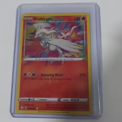 Pokemon Reshiram 017/072 Shining Fates Amazing Rare Holo 120 HP Amazing Blaze - Image 1