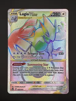 Pokemon TCG Silver Tempest Lugia VSTAR Rainbow Secret 202/195 - Image 1