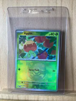 Applin Master Ball Pattern009/131 Prismatic Evolutions Holo Pokemon TCG - Image 1