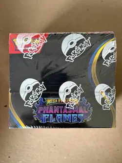 Pokemon TCG Mega Evolution Phantasmal Flames Booster Box English 2025 - Image 1