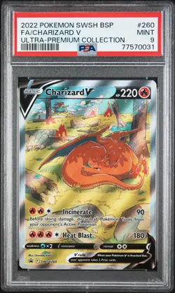 Charizard V 2022 Pokemon Swsh Black Star Promo #260 PSA 9 - Image 1