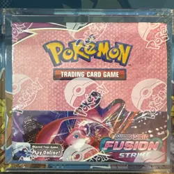 Pokemon TCG SW&SH Fusion Strike Booster Box 36 Packs In Acrylic Case, New Sealed - Image 1