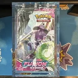 Pokemon TCG SW&SH Fusion Strike Booster Box 36 Packs In Acrylic Case, New Sealed - Image 2