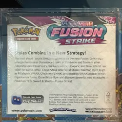 Pokemon TCG SW&SH Fusion Strike Booster Box 36 Packs In Acrylic Case, New Sealed - Image 3