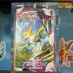 Pokemon TCG SW&SH Fusion Strike Booster Box 36 Packs In Acrylic Case, New Sealed - Image 4