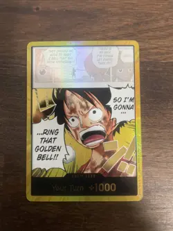 One Piece: OP15 Gold Don Card (Luffy) Adventure on KAMI's Island - Image 1