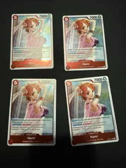 Bandai One Piece Card Game Nami Character Card EB03-006 Lot of 4 English - Image 1