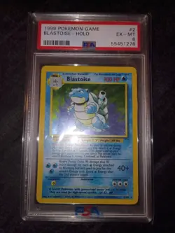 Pokemon Card Blastoise 002/102 Base Set Holo PSA 6 - Image 3