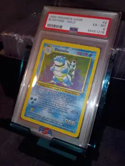 Pokemon Card Blastoise 002/102 Base Set Holo PSA 6 - Image 4