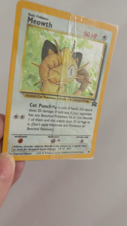 Meowth Holo Pokemon Card Black Star Promo #10 1999-2000 Gamefreak Sealed Mint - Image 2