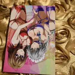 Venelana Gremory X Grayfia Lucifuge HIGH SCHOOL DxD Ring Anime Waifu Sexy Card - Image 2