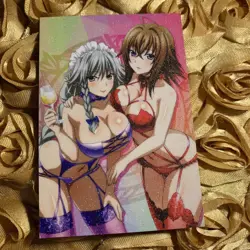 Venelana Gremory X Grayfia Lucifuge HIGH SCHOOL DxD Ring Anime Waifu Sexy Card - Image 4