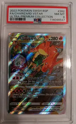 2022 Pokemon Charizard VSTAR SWSH262 #262 PSA 8 UPC Promo - Image 3