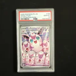 Pokemon Wigglytuff 105/094 PSA 10 Illustration Rare Gem Mint - Image 1