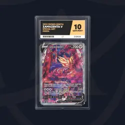 10 Graded Zamazenta V | Crown Zenith GG54 Pokemon Card - Image 1