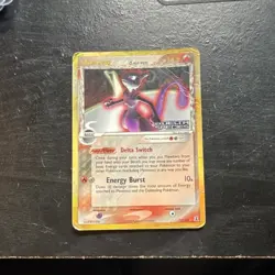 Pokemon Mewtwo EX Delta Species 12/113 Holo Rare Basic 70HP Energy Burst Card - Image 1