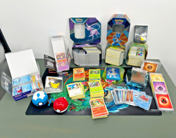 Huge Pokemon Card Collection Lot – Tins, Decks, VSTAR, Playmat, and Much More! - Image 1
