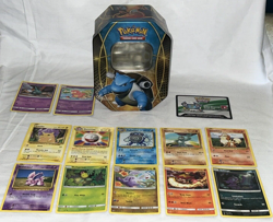 Pokemon TCG Trading Card Game Blastoise Tin and 13 Cards CCG Lot #10 - Image 2
