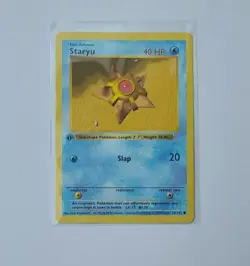 1st Edition Shadowless Staryu Pokemon Card - Image 1