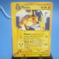 Pokemon 2002 Raichu Expedition E-Reader Edition Non-Holo Card 61/165 - Image 1