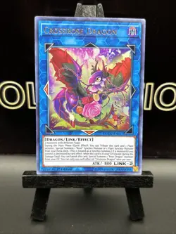 Yu-Gi-Oh Card - DUOV-EN015 - CROSSROSE DRAGON (ultra rare holo) - NM/Mint - Image 2