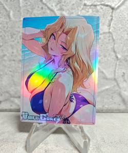 Mai Valentine Trading Card Waifu Goddess Story Anime Girl holo Karte Manga Full - Image 1