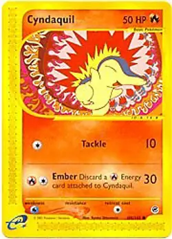 Pokemon Expedition 105/165 Cyndaquil Card - Image 1