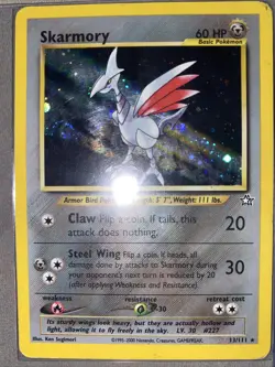 Skarmory 13/111 - Neo Genesis - Holo Foil Pokemon TCG Card WoTC (Swirl) -LP - Image 4