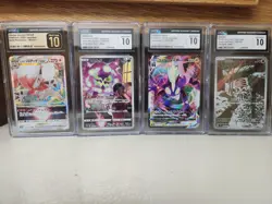 CGC 4 Graded Japanese Pokemon Cards Lot - Image 1