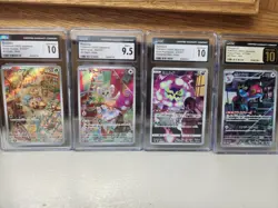 Lot Of 4 CGC Graded Japanese Pokemon Cards - Image 1