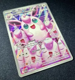 Pokemon TCG Wigglytuff 105/094 Phantasmal Flames - Illustration Rare - NM - Image 2